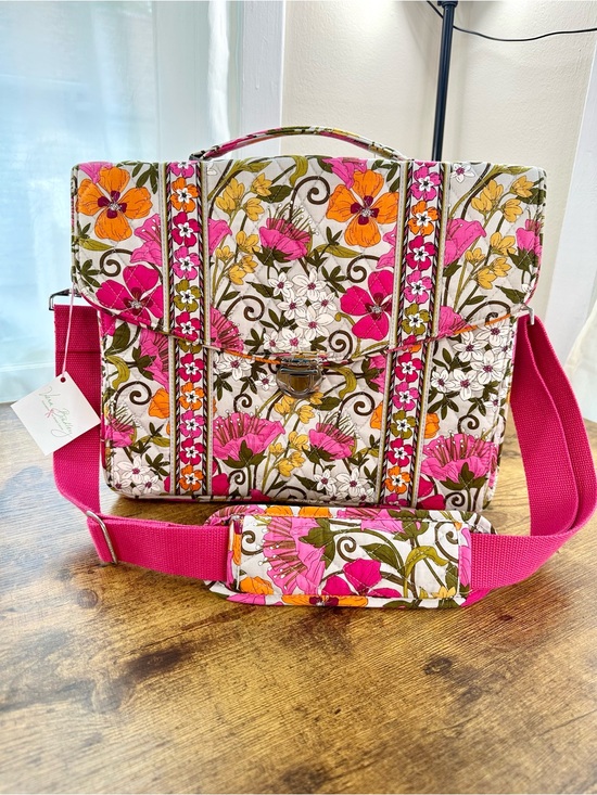 Vera Bradley Handbags - Vera Bradley Tea Garden Attaché Case, Retro Florals, Retired 2011, Computer Bag
